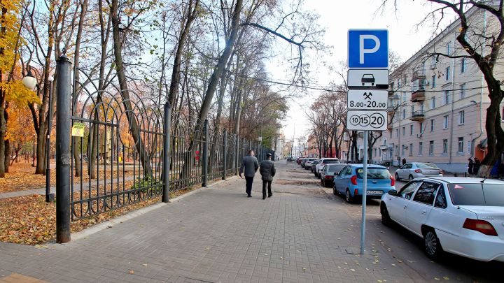 За месяц работы платных парковок воронежцы заплатили 20 миллионов рублей